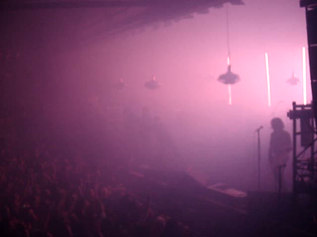Nine Inch Nails performing during Performance 2007