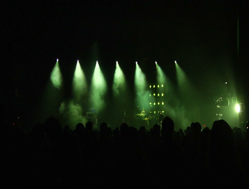 Nine Inch Nails performing during Lights in the Sky and Wave Goodbye