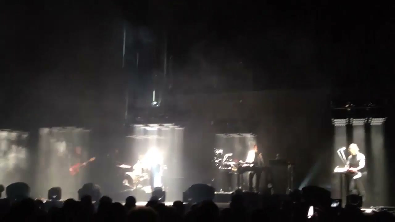 Nine Inch Nails performing during the Hesitation Marks period