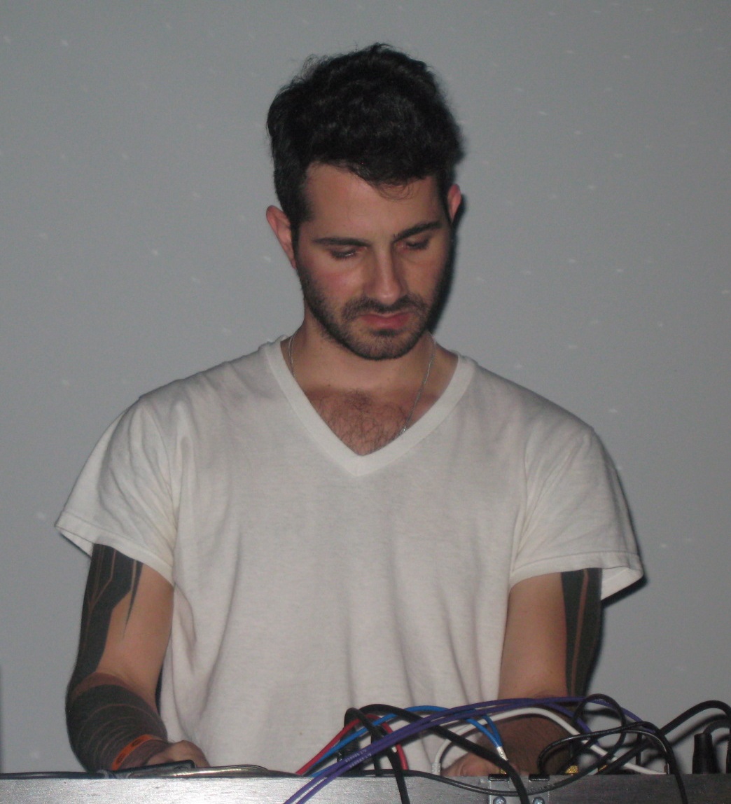 Josh Eustis performing with Telefon Tel Aviv