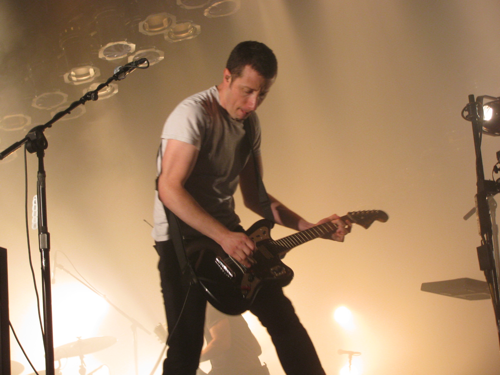 Justin Meldal-Johnsen performing with Nine Inch Nails