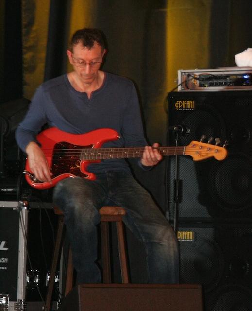 Pino Palladino performing on bass